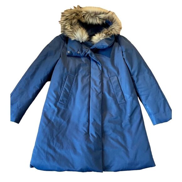 Theory down fill navy blue puffer jacket with removable vest medium - Picture 1 of 11
